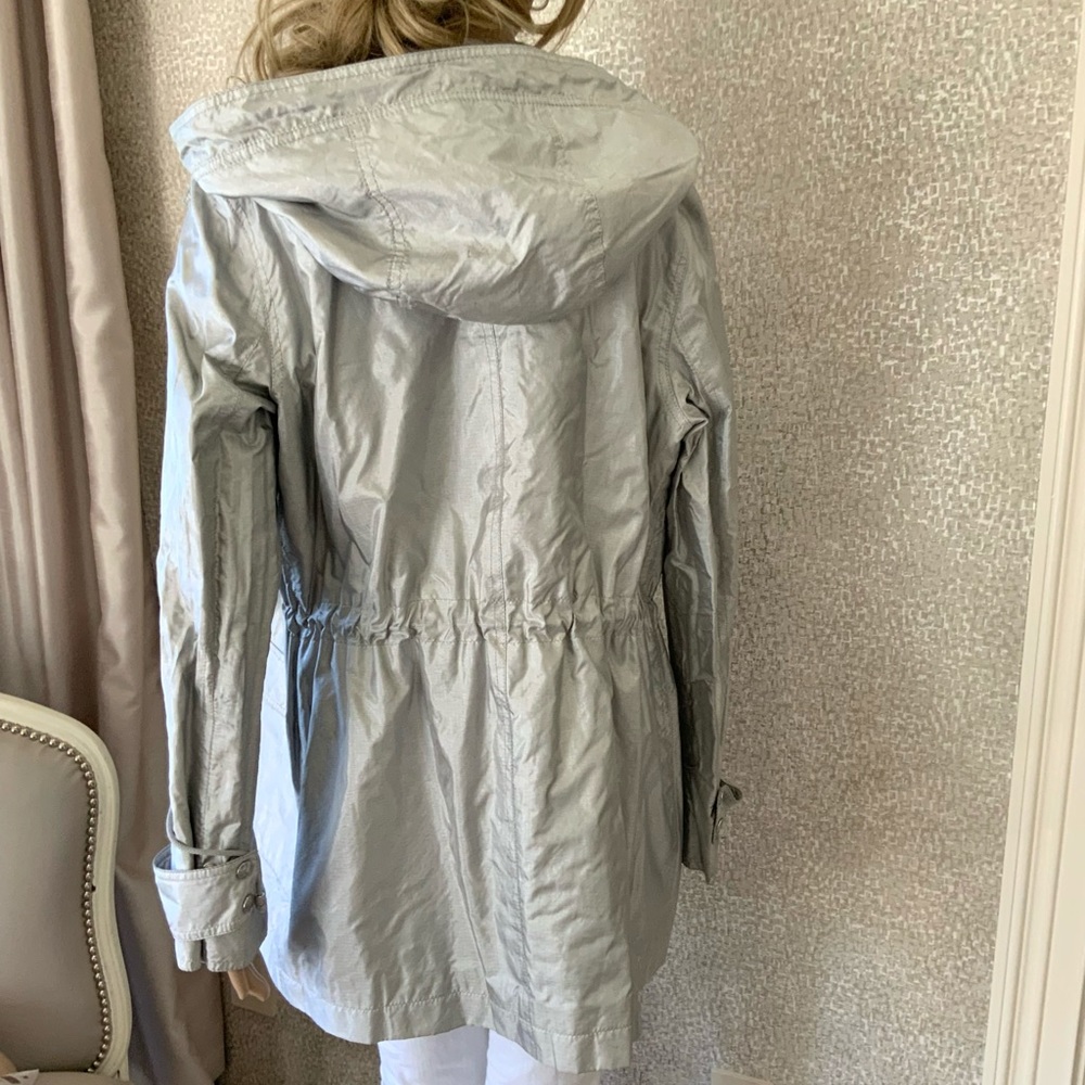 Celine Lightweight Silver Metallic Jacket 40 - image 4